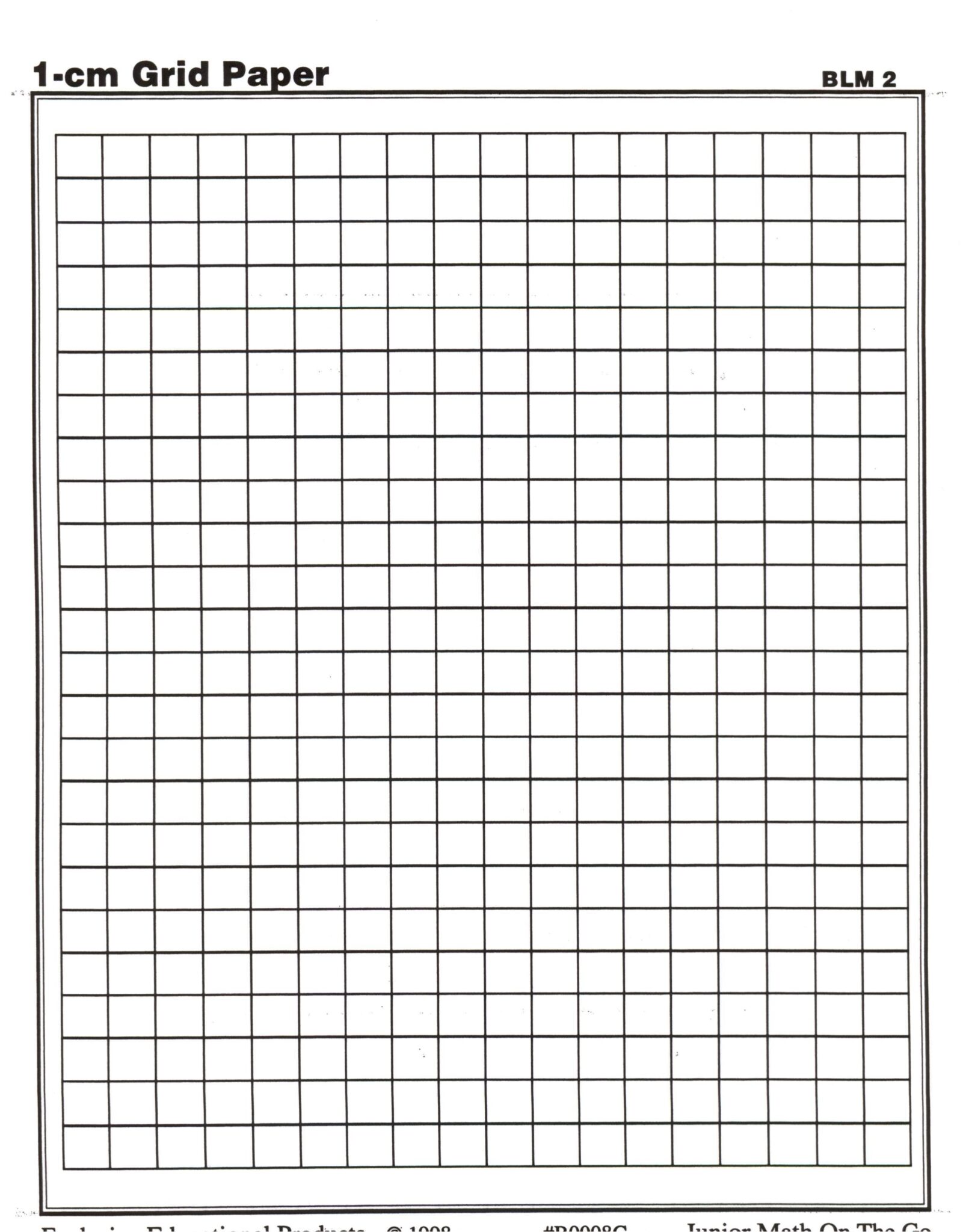 Free Printable Graph Paper 1 cm/1 cm Grid Paper Template PDF