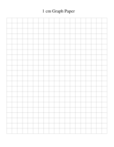 1 cm Graph Paper Template