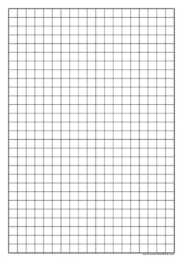 1 cm Grid Paper Template