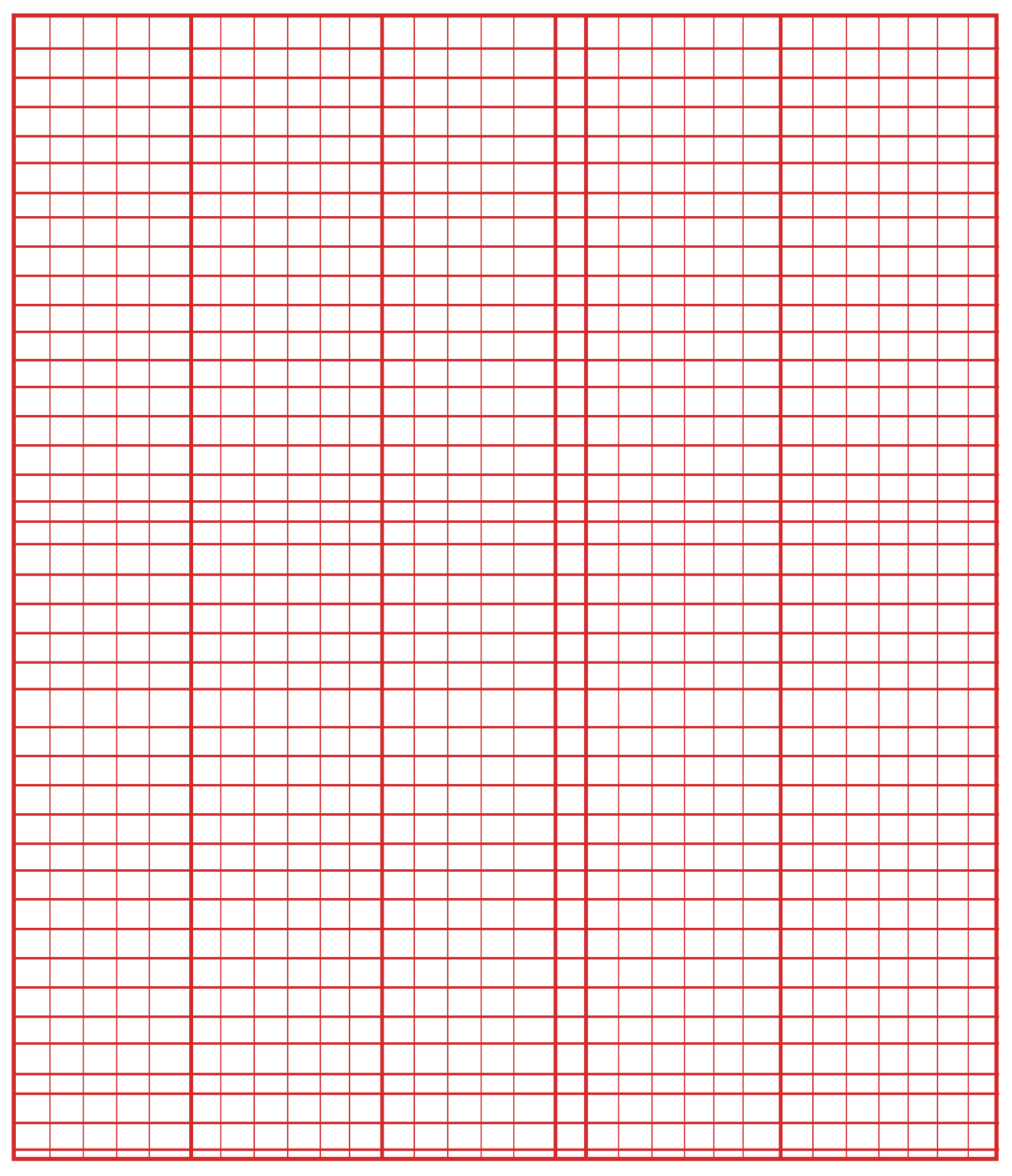 Free Printable Knitting Graph Paper Template PDF